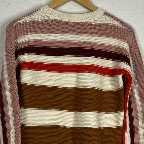 Madewell Valleyscape striped pullover cotton sweater Preppy Casual Fall Comfy - Picture 4 of 8
